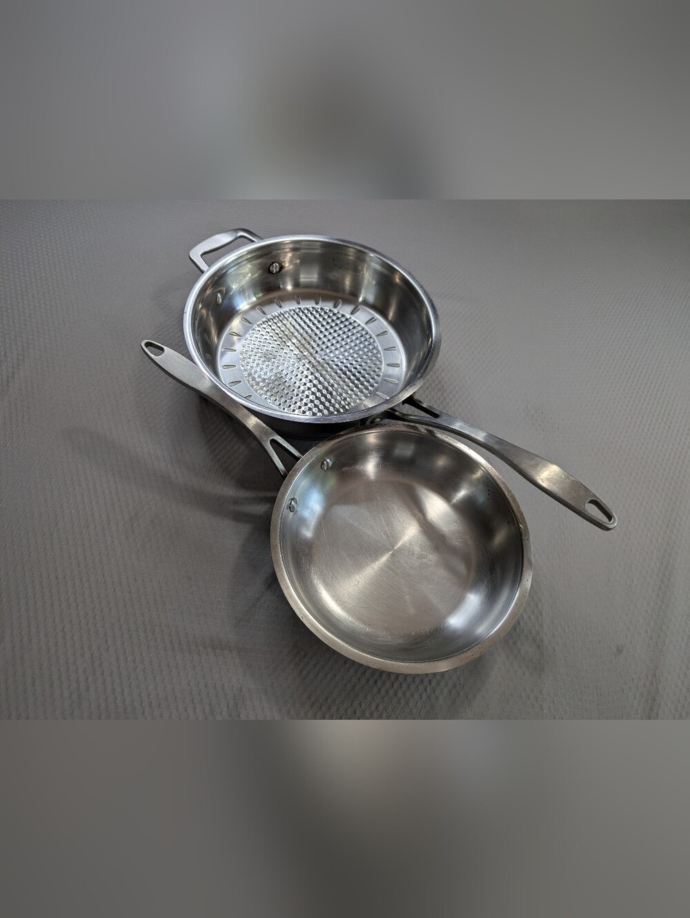 BergHOFF Earthchef 18/10 Stainless Steel 8" & 10” Set Frying Pans Cookware
